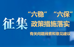 征集“六稳”“六保”政策措施落实有关问题线索和意见建议