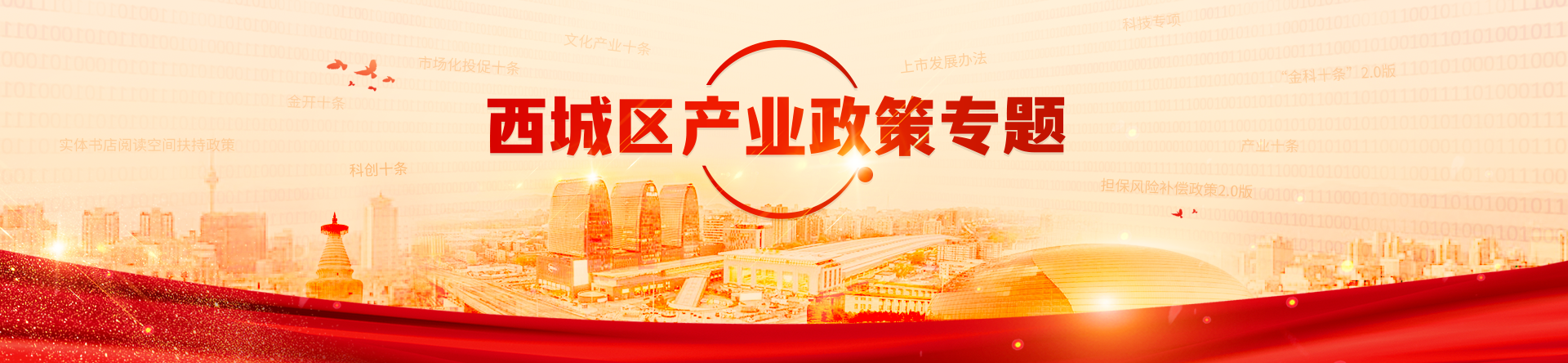 西城区产业政策专题