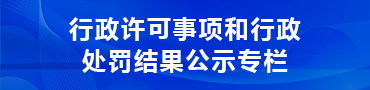 行政许可事项和行政处罚结果公式专栏